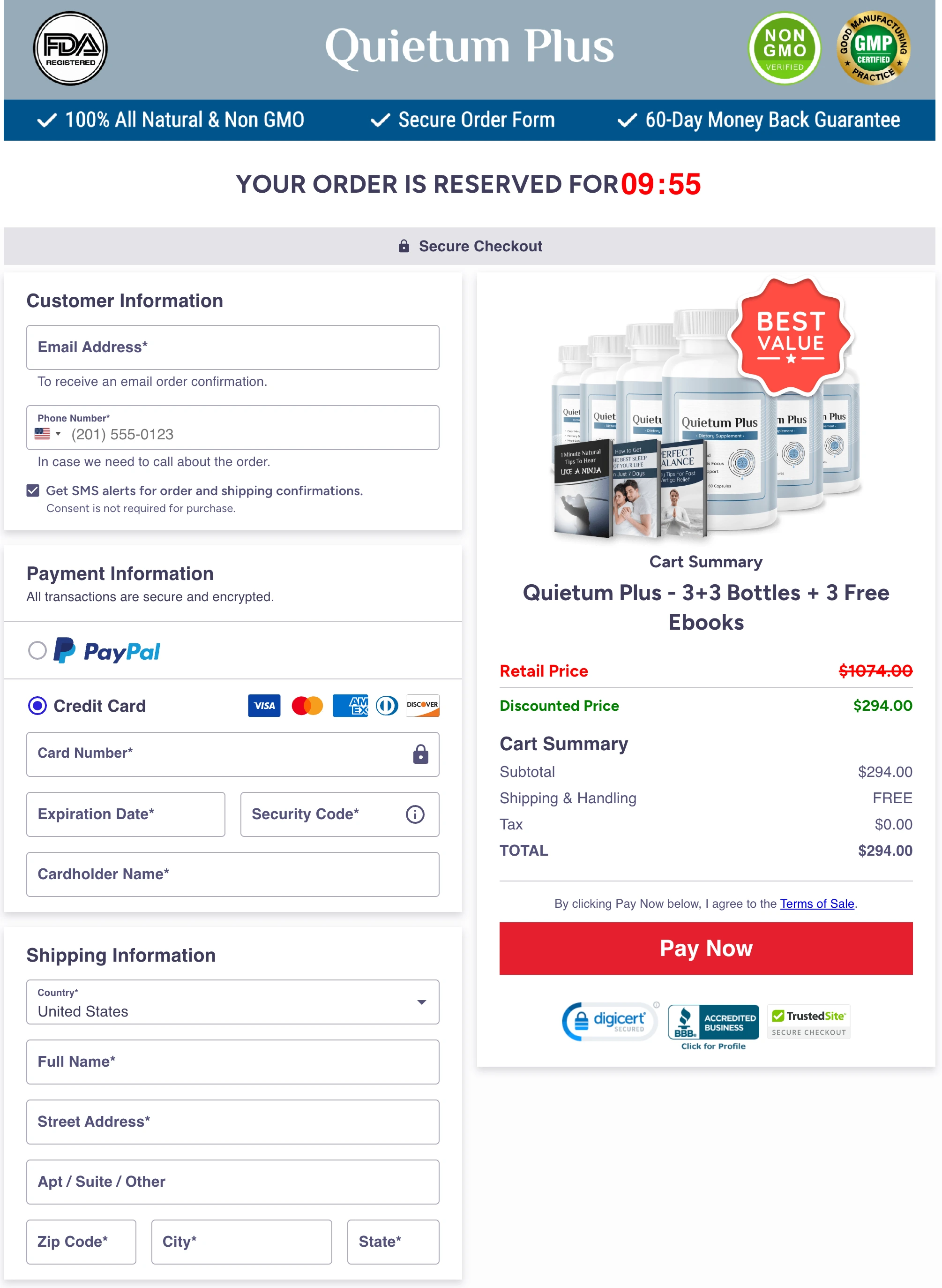 Quietum Plus add to cart